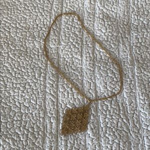 Gold dangly necklace